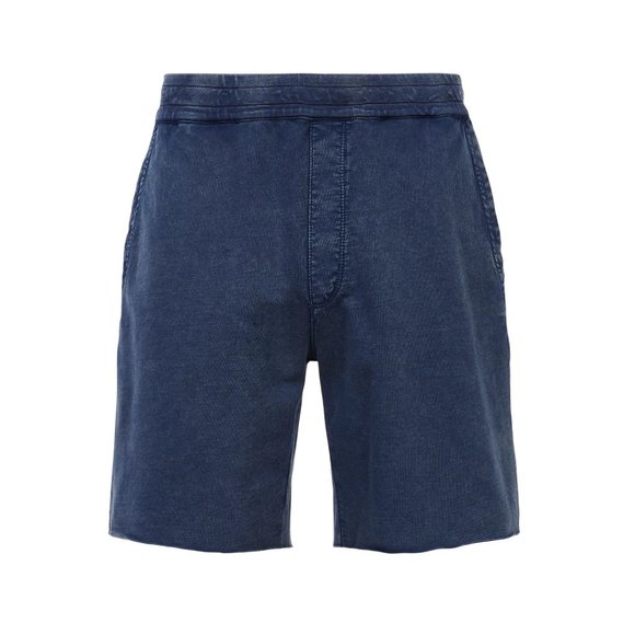 John Varvatos Collection Men's York French Terry Garment Dye Shorts Navy - Picture 6 of 7